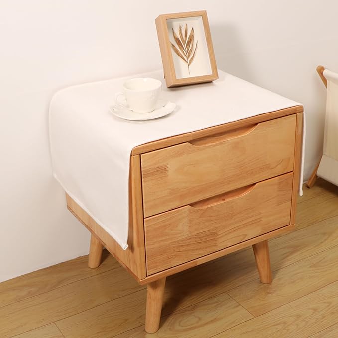 Small Bedside Tablecloth Table Dustcover End Tabletop Home Decoration Fabric by Tablecloth