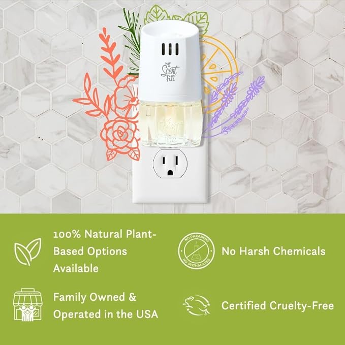 Scent Fill 100% Natural Eucalyptus Spearmint Plug in Air Freshener, Scented Oil - Image 6