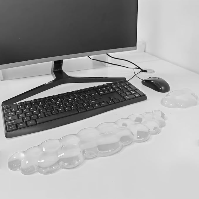 Gel Cloud Keyboard & Mouse Wrist Rest Cloud Wrist Rest Ergonomic Keyboard and - Image 6