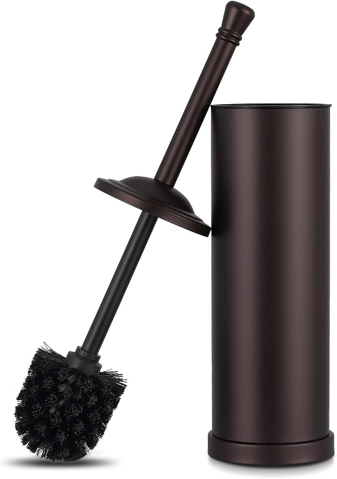 Bronze Toilet Brush and Holder Set, 304 Stainless Steel Toilet Bowl Brush and by Unknown