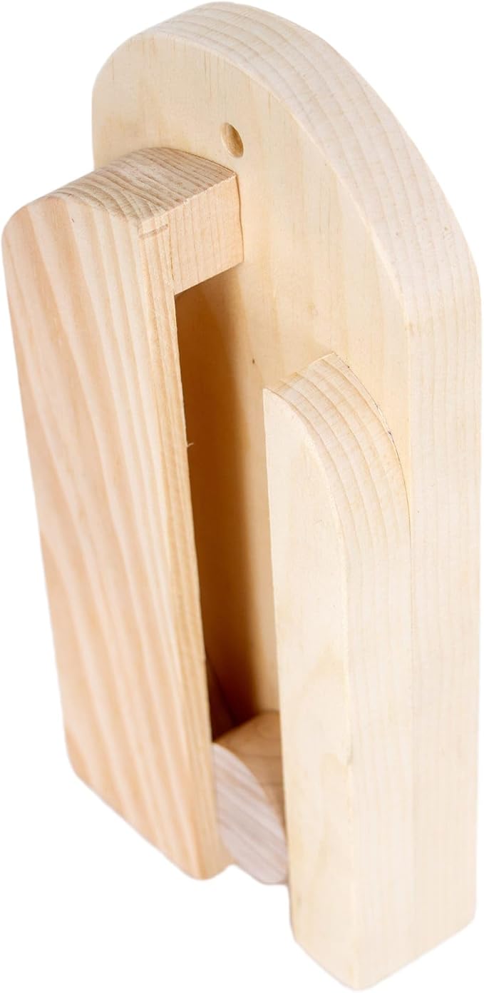 Lehman's Amish Handcrafted Broom Holder, Wall-Mount Wooden Storage Solution - Image 2