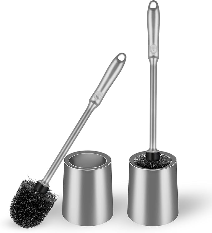 Toilet Brush and Holder 2 Pack by AONEZ