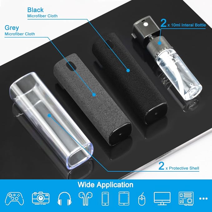 2 Pack Screen Cleaner Spray and Wipe - Image 2