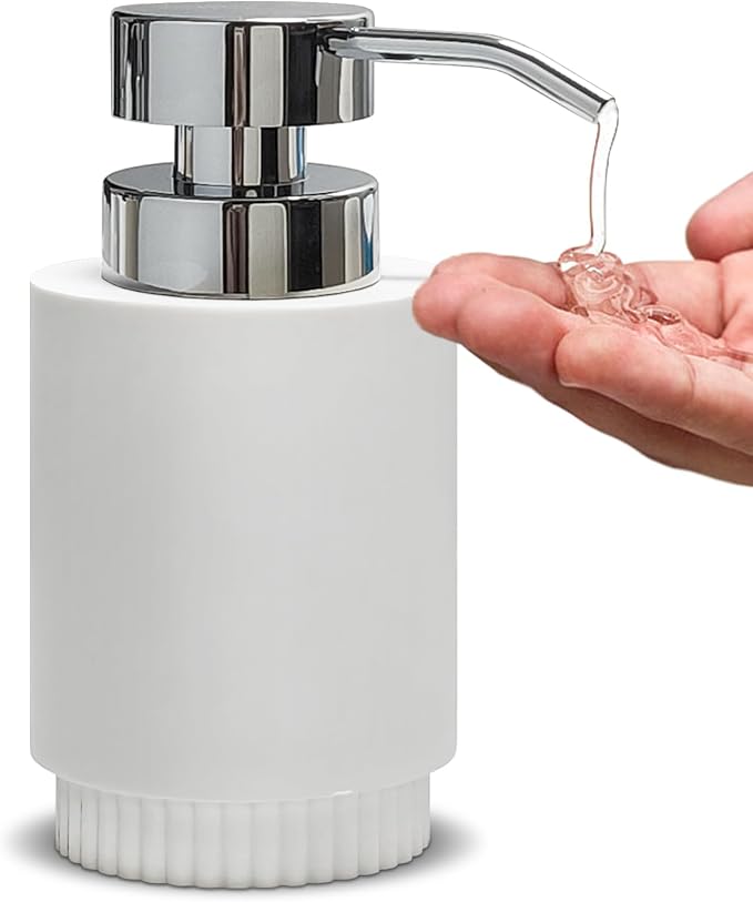 Resin Soap Dispenser for Bathroom, Hand Lotion Liquid Dispenser Easy-to-Press by Unknown