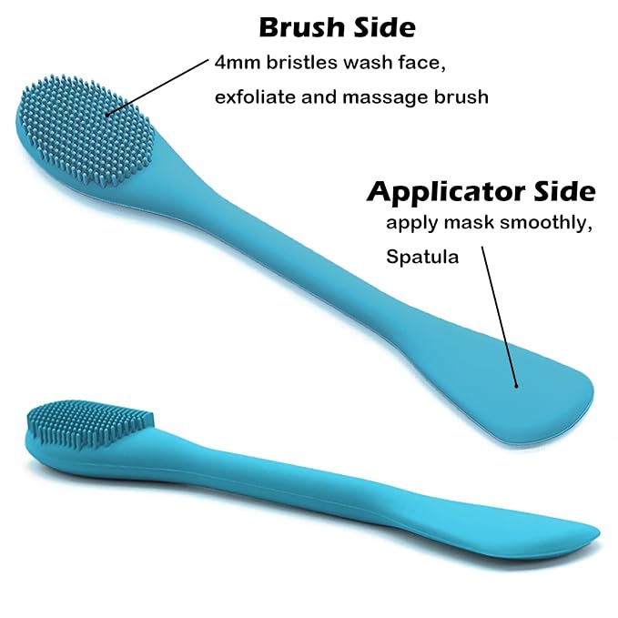 Pore Brush & Face Mask Applicator, Lymphatic Drainage Brush | Face Scrubber - Image 4