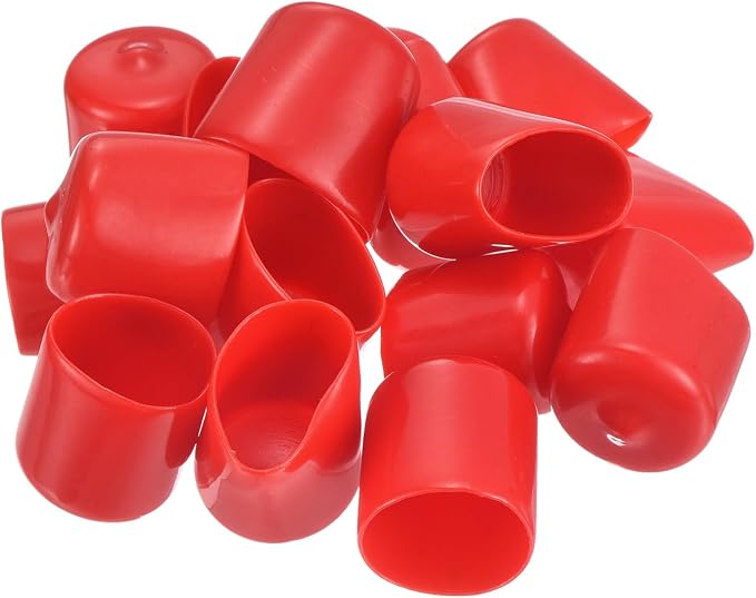 uxcell 20pcs Rubber End Caps 21mm ID Vinyl Round Tube Bolt Cap Cover Thread - Image 4