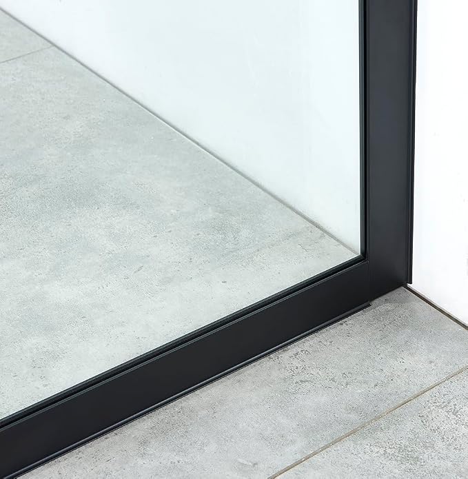 Shower Screen 36" x 76" Half Frameless Shower Wall Panel, Tempered Glass 3/8 - Image 8