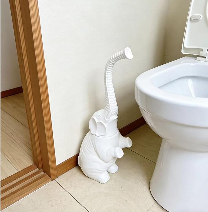 Toilet Brush and Holder Set, Modern Ceramic Toilet Bowl Brush Holder, Cute - Image 7