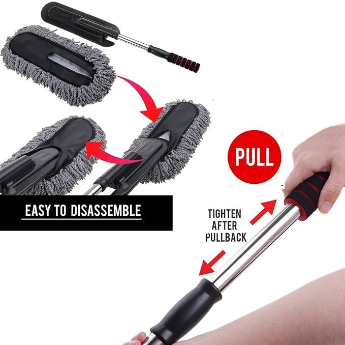 Microfiber Car Duster Exterior Interior Cleaner Cleaning Kit size 15.7 inch - Image 4