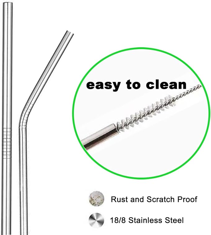 Straw Cleaner Brush Long 10 inch, 10-PCS Straw Brush of Bristles Diameter - Image 4