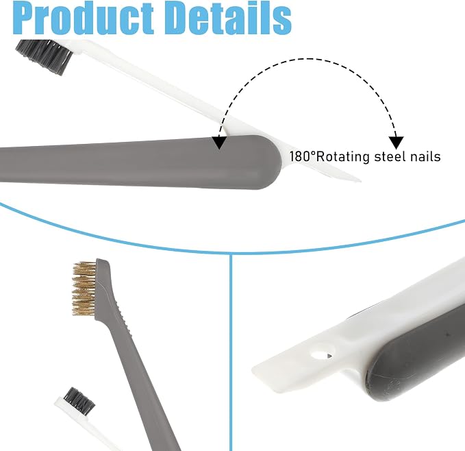 Kitchen Cleaning Scrub Brush Deep Gas Stove Brass Wire Brush - Image 3