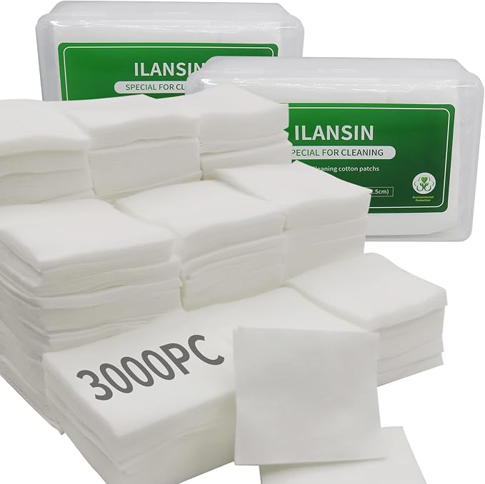 3000/1500PCS Gun Cleaning Patches+CLP Oil, Professional Wipes by ILANSIN