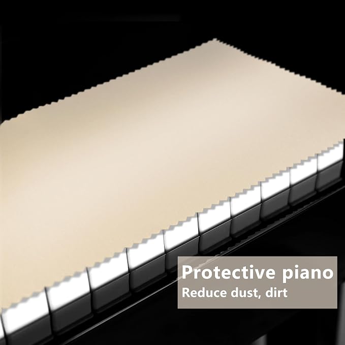 88 Keys Piano Keyboard Off-White Dust Cover - Image 6