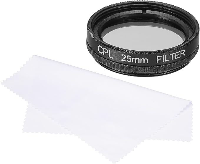 MECCANIXITY 25mm Circular Polarizer Filter, Double Sided Multi-Layer Coatings by MECCANIXITY