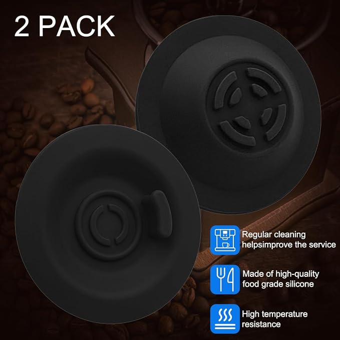 2 Pack 54mm Espresso Cleaning Disc + 1 Coffee Grinder Cleaning Brush, Compatible - Image 4