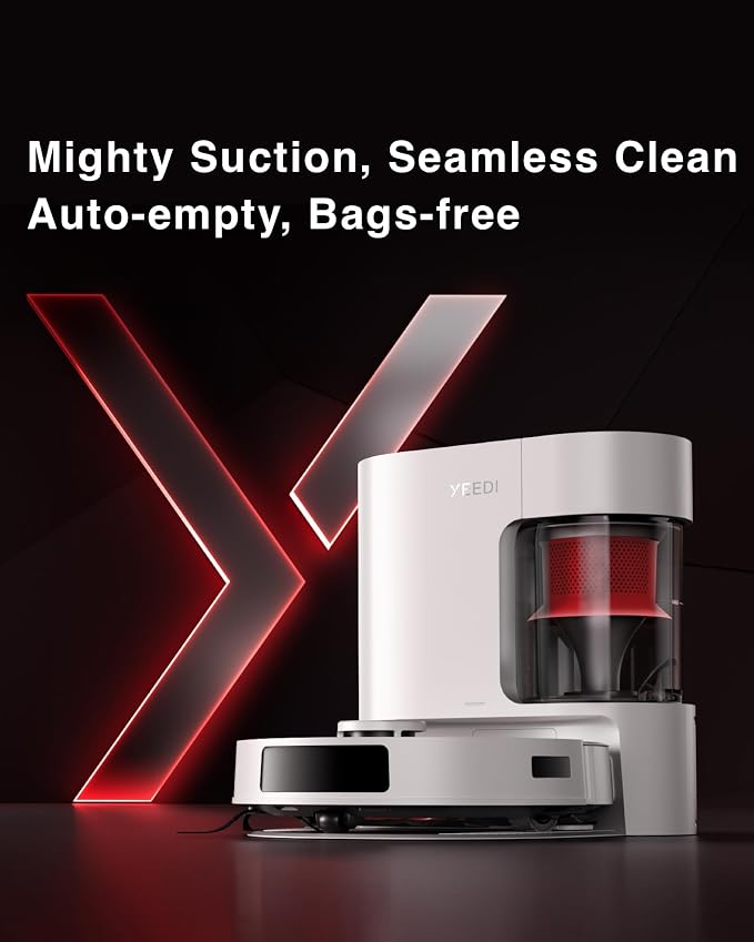 Yeedi C12 Plus Robot Vacuum and Mop, 8000Pa Strong Suction, 7-Week Dust Storage - Image 8