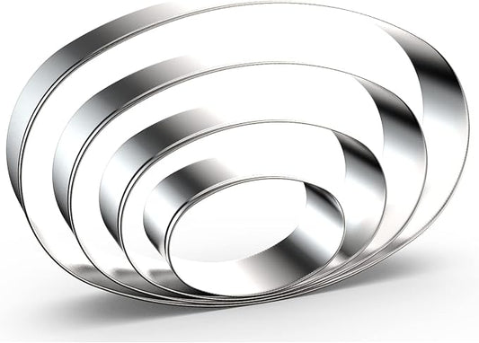 Oval Cookie Cutter Set Large by QAAQS