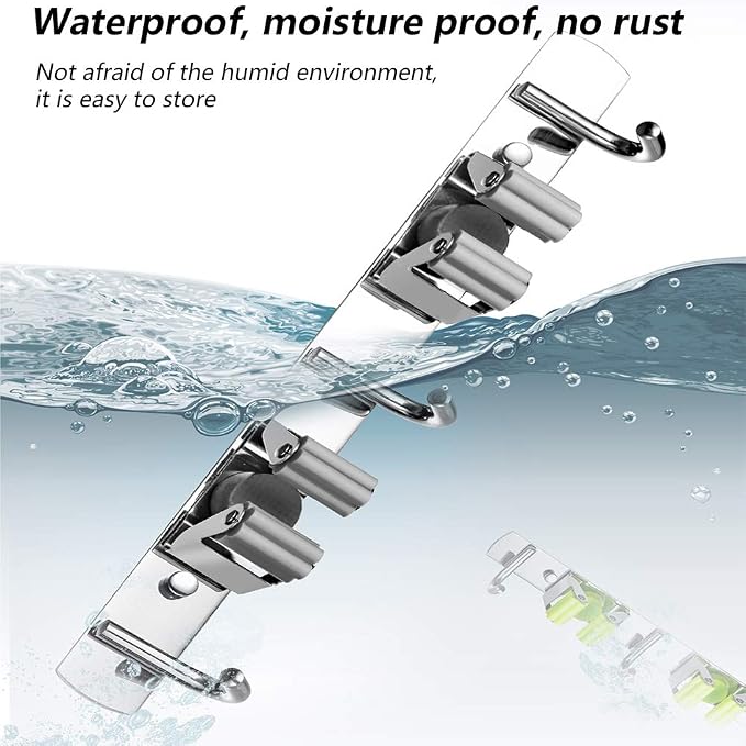 DGSL 2 PCS Broom Holder Wall Mount - Image 3