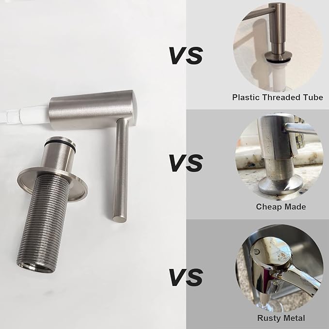 Brushed Nickel Built in Soap Dispenser - Image 2
