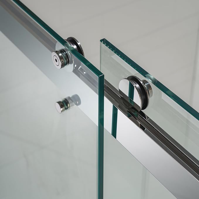 Woodbridge Frameless Bathtub Shower Doors 56-60" Width x 66" Height - Image 4