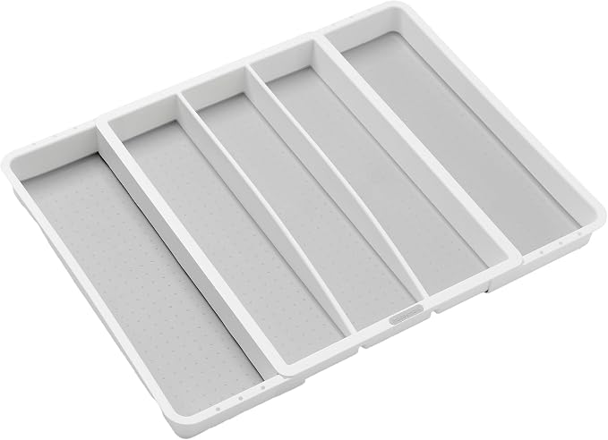 madesmart Expandable Utensil Tray-White | Classic Collection | 5-Compartments | - Image 7