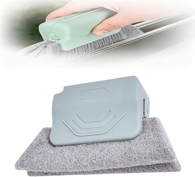 Magic Window Track Cleaner, Window Groove Cleaning Brush Hand-held Magic by Morekfly