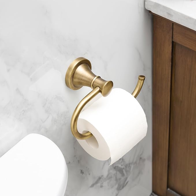 BESy Antique Brass Toilet Tissue Paper Holder Bathroom Accessories Toilet roll - Image 2