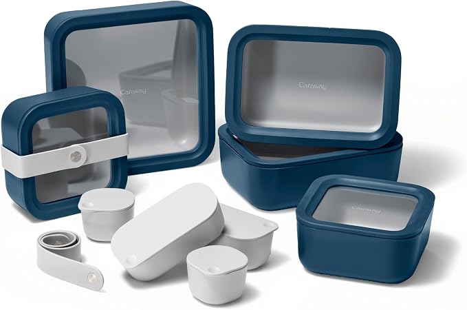 Caraway 14pc Glass Food Storage Container Set by Caraway