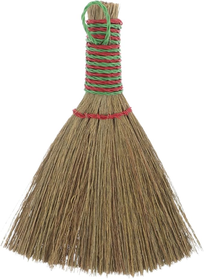 Natural Corn Bristle Hand Whisk Broom by NULYLU