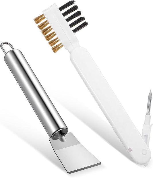 Kitchen Stove Cleaning Brush Scraper Tool Set Heavy Duty Stainless Steel Putty by Unknown