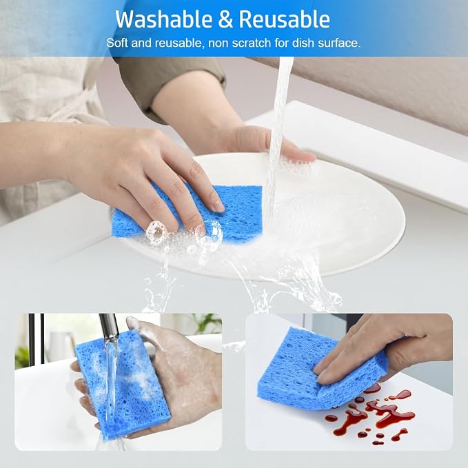 Mcyye 8PCS Compressed Kitchen Sponges Pack - Image 2
