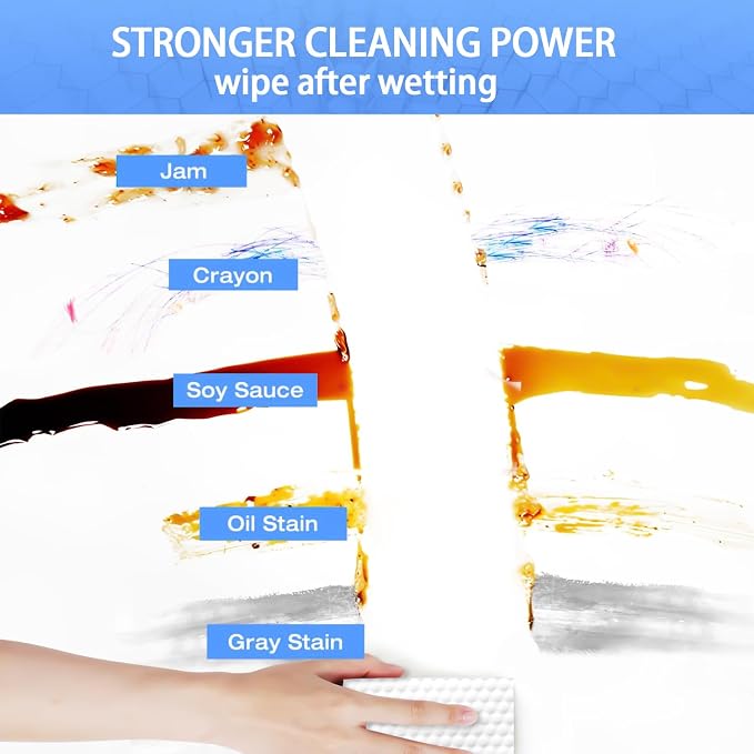 Magic Cleaning Sponge Eraser Sheets, Long Lasting, Disposable Cleaner Pads - Image 4