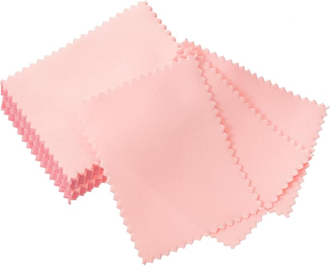 Tatuo 200 Pieces Jewelry Polishing Cloth 2.36 x 3.15 Inch Double-Sided - Image 2