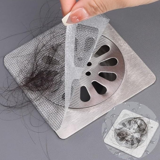 Disposable Disposable Hair Catcher Shower Drain Square Mesh Stickers, Upgrade - Image 2