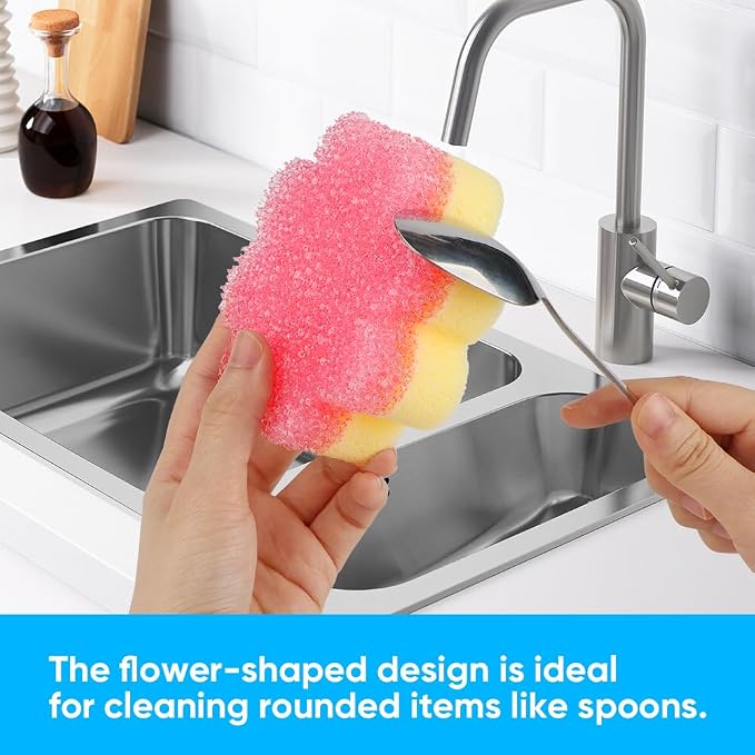 Scrub Sponge, Dual-Sided Temperature-Responsive Scrubber - Image 6