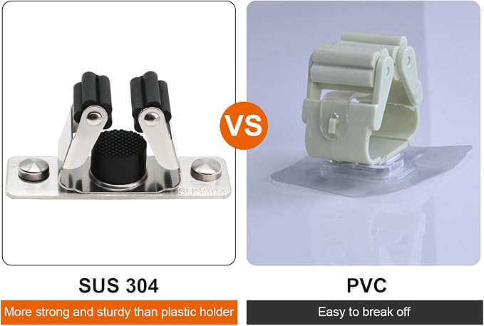 Mop and Broom Holder Wall Mount - Image 3