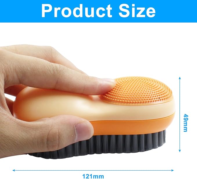 Hitefu 2 Pack Double Sided Laundry Stain Brush - Image 3