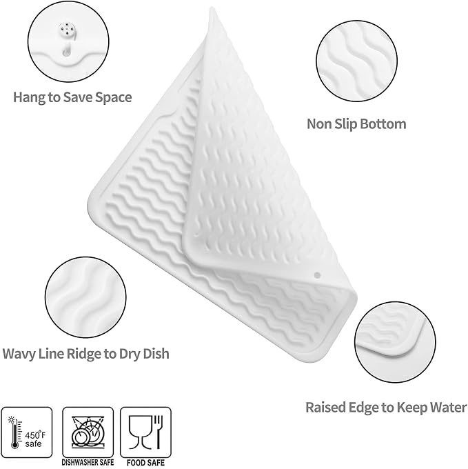 Silicone Dish Drying Mat for Multiple Usage, Easy clean, Eco-friendly, - Image 3