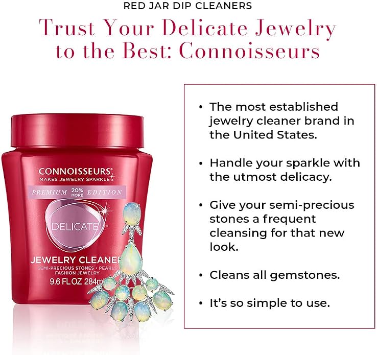 CONNOISSEURS Premium Edition Jewelry Cleaner, Value Size 9.6oz - Image 3