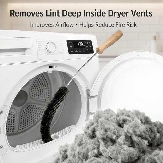 Dryer Vent Cleaner Kit – Flexible Lint Brush - Image 2