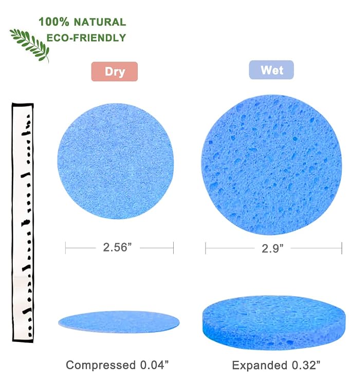 50-Count Compressed Facial Sponges - Image 3