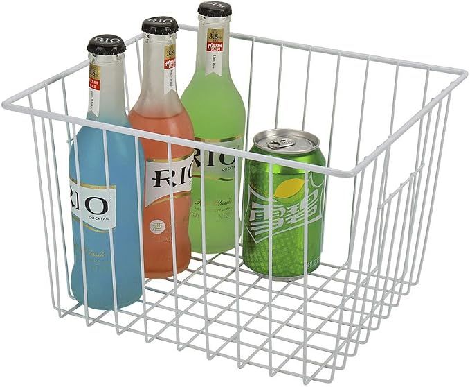 Freezer Baskets Storage Organizer, Refrigerator Metal Wire Basket bins - Image 8
