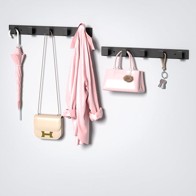 PMMASTO Coat Rack Wall Mount, Coat Hooks Wall Hooks - Image 8