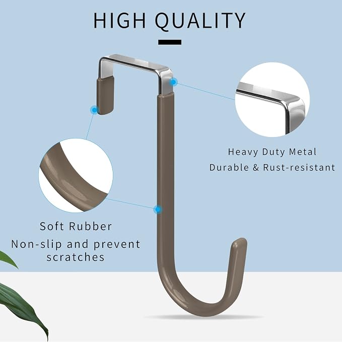 FYY Over The Door Hooks, 4 Pack Door Hangers Hooks - Image 3