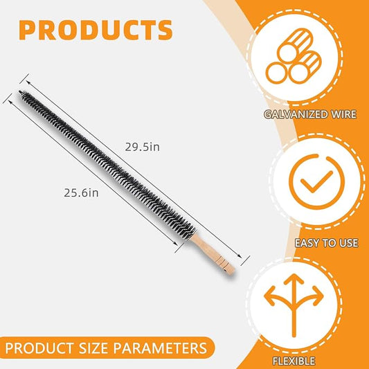 Fridge Coil Cleaning Brush, 29.5Inch Long Handle Coil Brush - Image 2