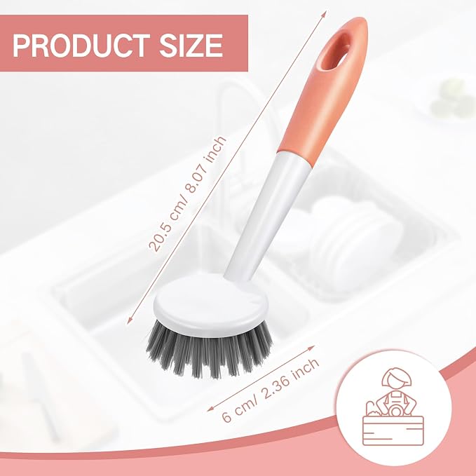Patelai 12 Pack Kitchen Scrub Dish Brush - Image 2