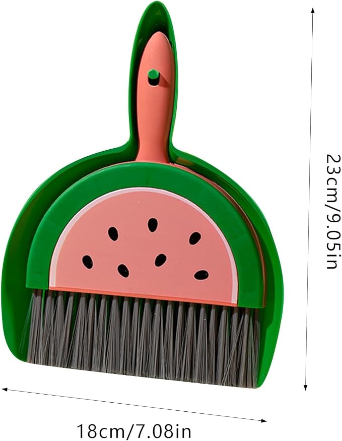 Mini Dustpan and Brush Set, Household Fruit Shape Handheld Dust Pan - Image 2
