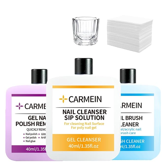 Nail Cleaner & Brush Cleaner & Gel Nail Polish Remover, 40ml/1.35fl.oz by CARMEIN