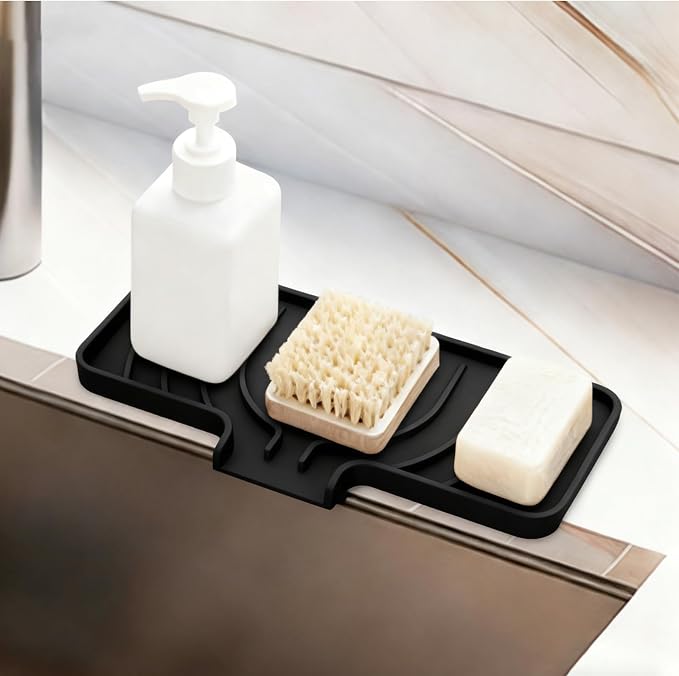 GUUKIN Sponge Holder for Kitchen Sink, Sink Caddy and Soap Tray | 10x5 inch - Image 7