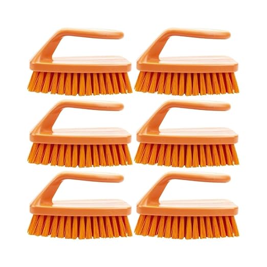 SPARTA Scrub Brush with Iron Shaped Handle and Stiff Bristles, Heavy Duty by SPARTA